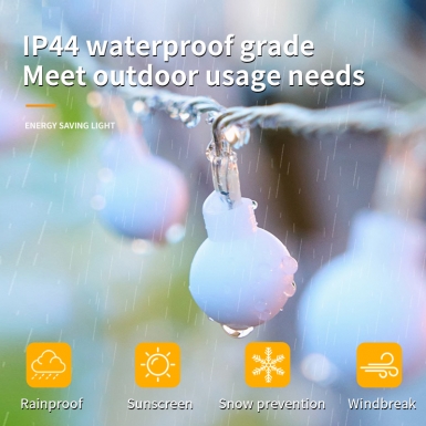 LED圣诞灯 - HCP179  太阳能乳白球灯串